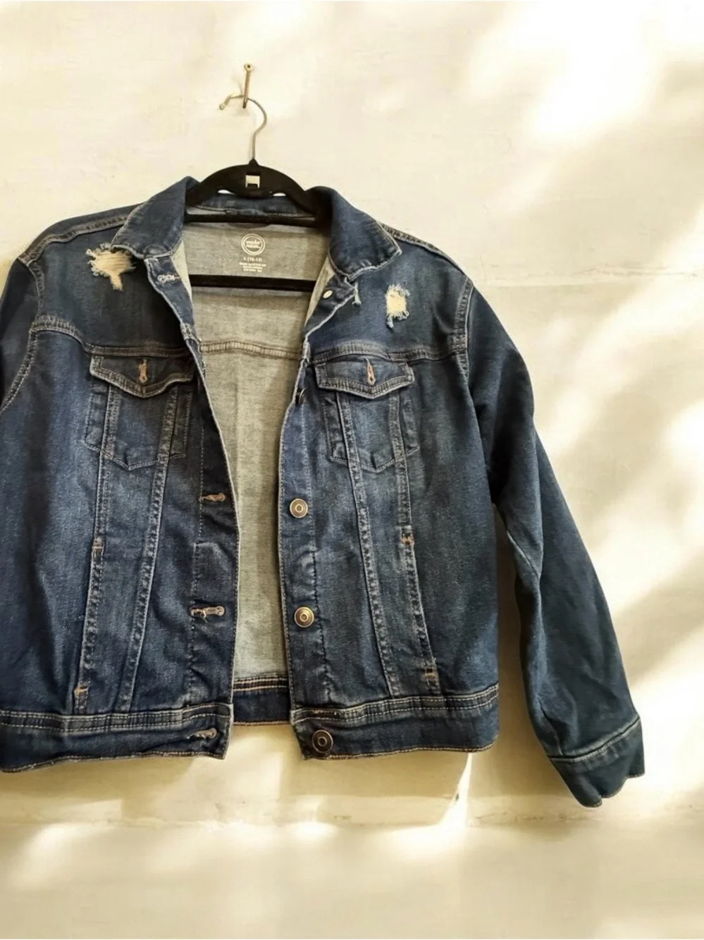 Wonder Nation Toddler Boy Stretch Denim Jacket, Dk Wash Size 12M,2T, 3T